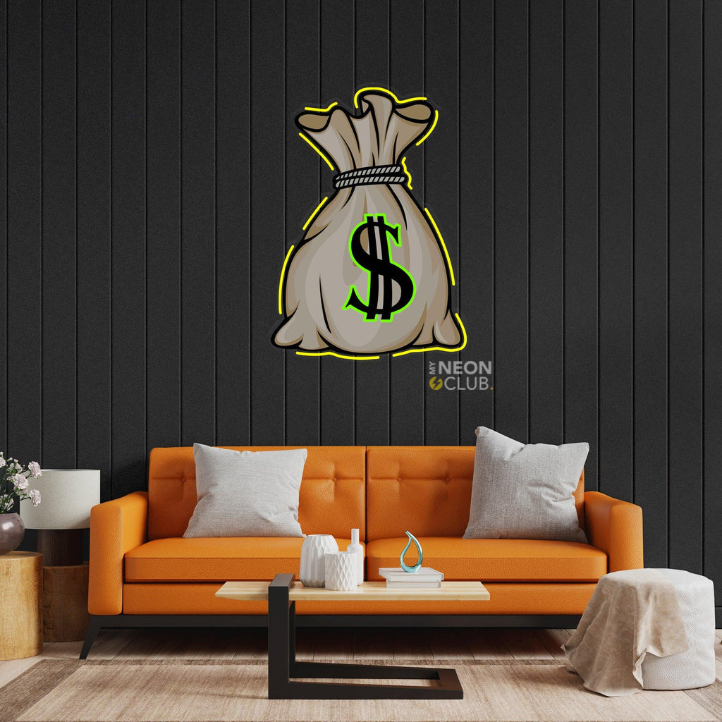 فن البوب النيون لحقيبة النقود