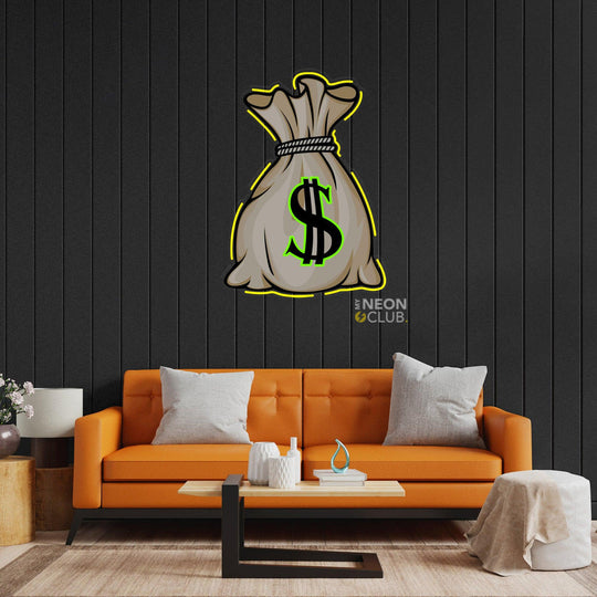 فن البوب النيون لحقيبة النقود