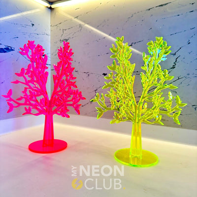 Sculpture en Acrylique Néon - Arbre