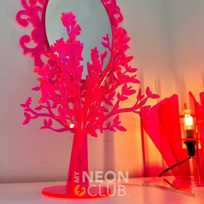 Sculpture en Acrylique Néon - Arbre