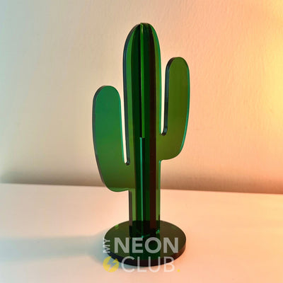 Sculpture en Acrylique Néon - Cactus