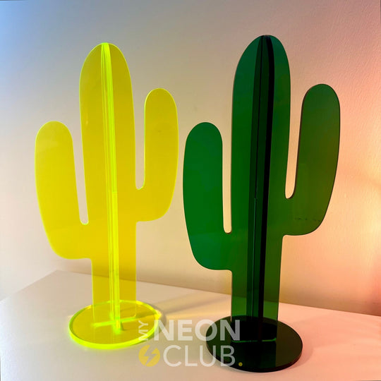 Neon Acrylic Sculpture - Cactus