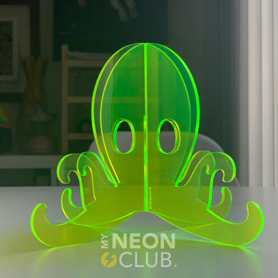 Sculpture en Acrylique Néon - Octopus