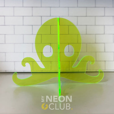 Sculpture en Acrylique Néon - Octopus