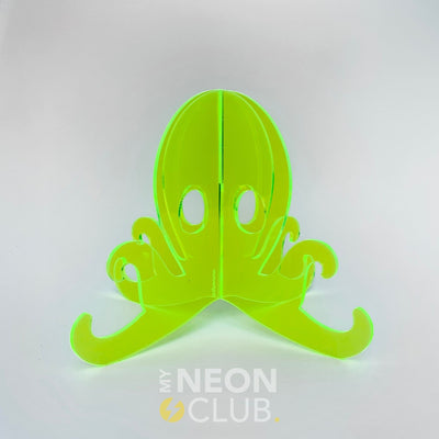 Sculpture en Acrylique Néon - Octopus