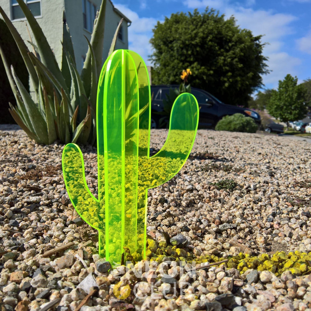 Neon Acrylic Sculpture - Cactus