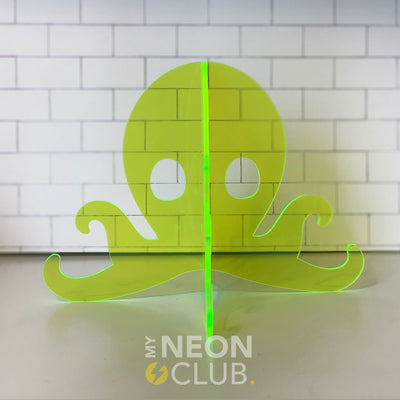 Sculpture en Acrylique Néon - Octopus