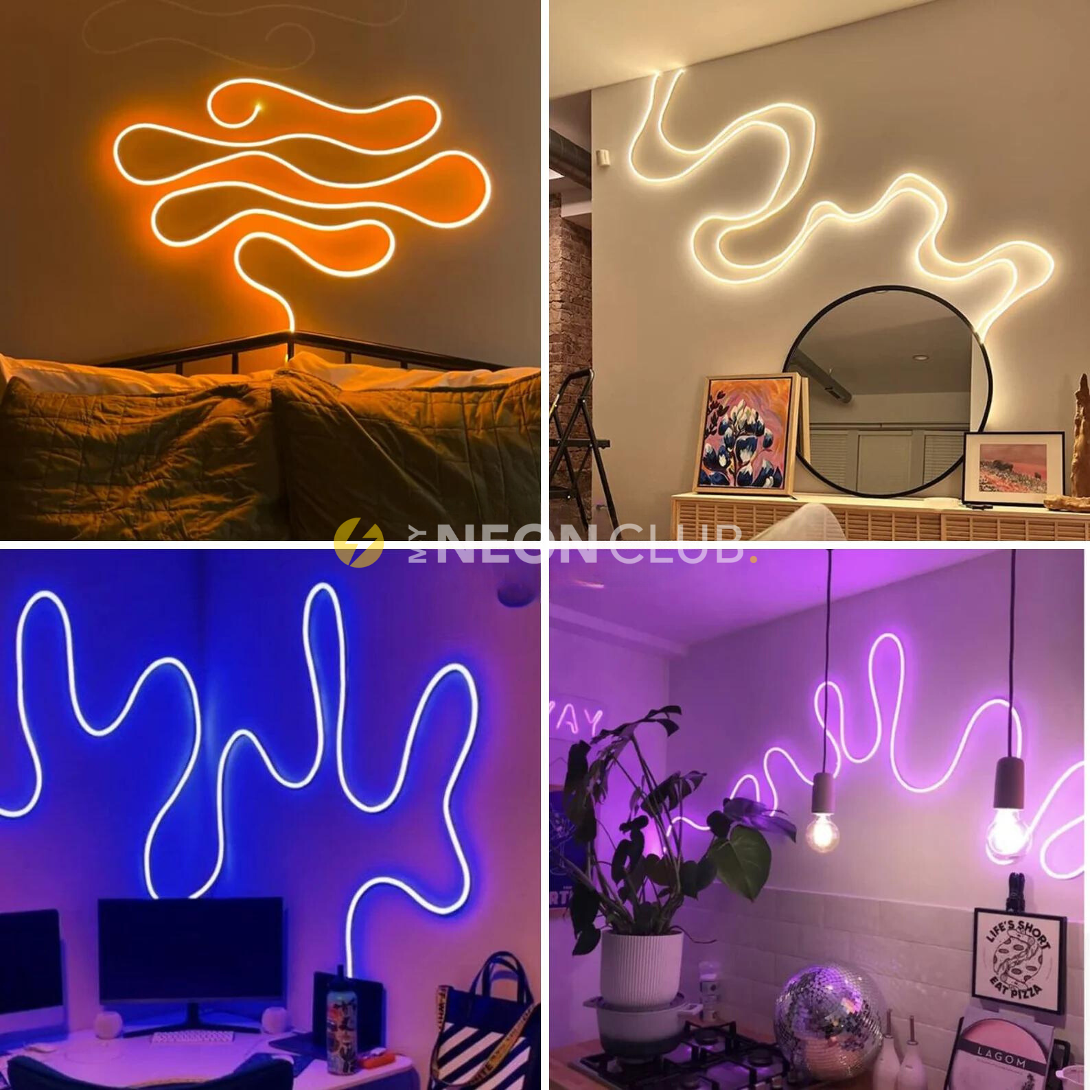 Bande lumineuse LED pour décoration intérieure Néon Personnalisé | Enseigne LED Au Maroc – MyNeonClub