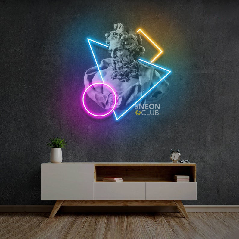 Neptune Neon Pop Art Néon Personnalisé | Enseigne LED Au Maroc – MyNeonClub