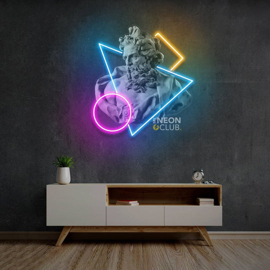 Neptune Neon Pop Art Néon Personnalisé | Enseigne LED Au Maroc – MyNeonClub
