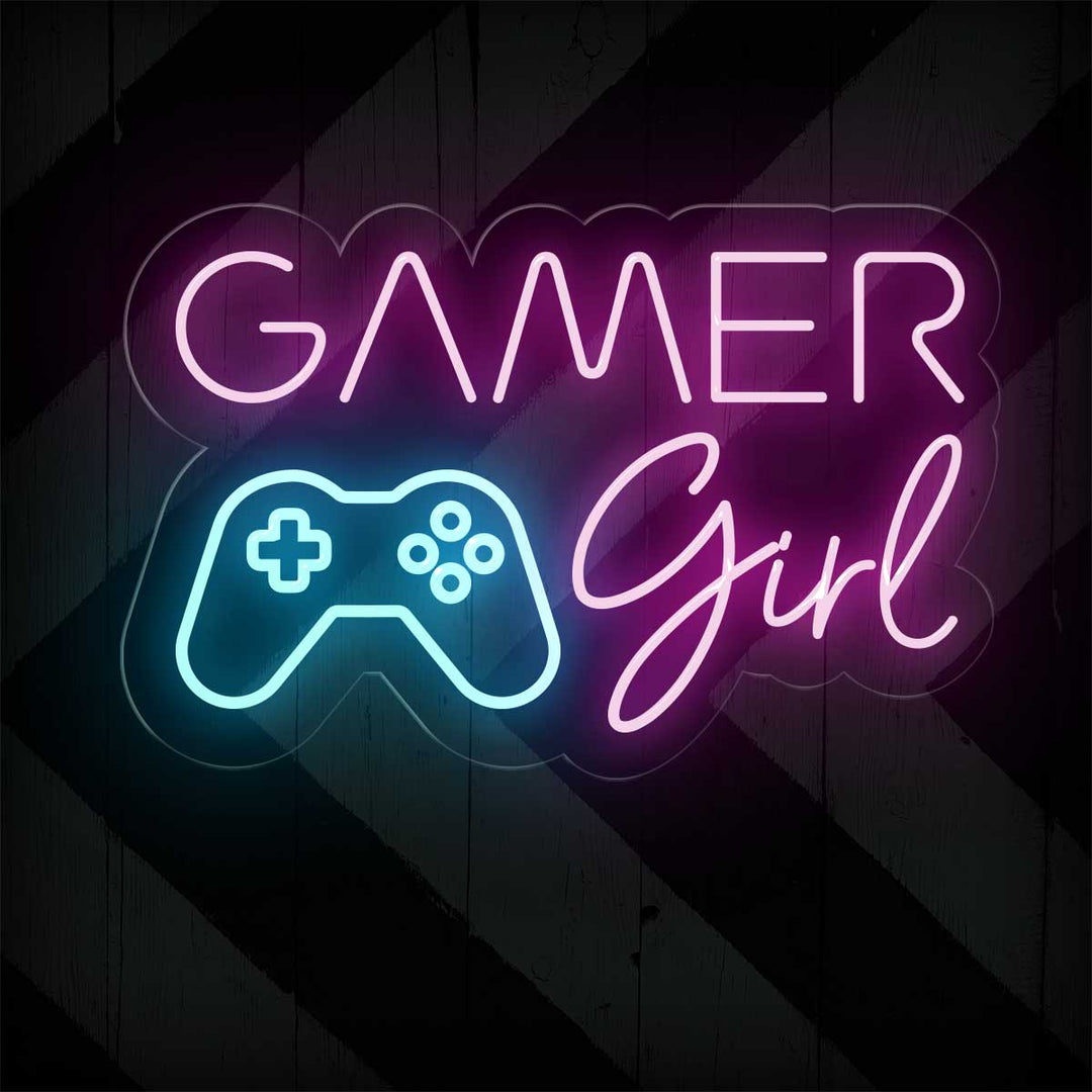 Pink Gamer Girl Neon