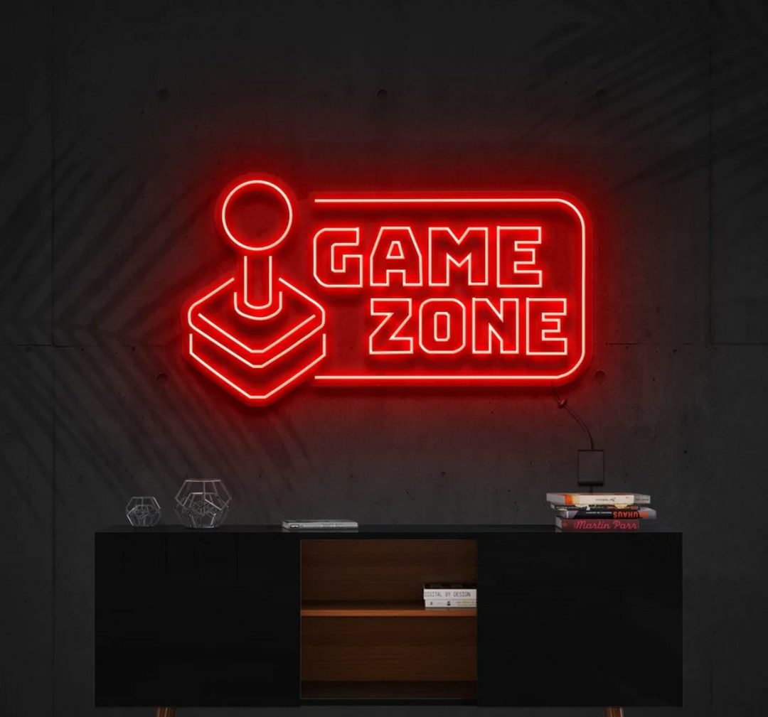 Game Zone neon sign