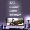Eat Sleep Game Repeat - Maroc neon sign