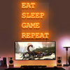 Eat Sleep Game Repeat - Maroc neon sign