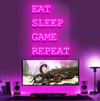 Eat Sleep Game Repeat - Maroc neon sign