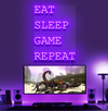 Eat Sleep Game Repeat - Maroc neon sign