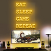 Eat Sleep Game Repeat - Maroc neon sign