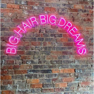 Big Hair Big Dreams - Maroc neon Led sign