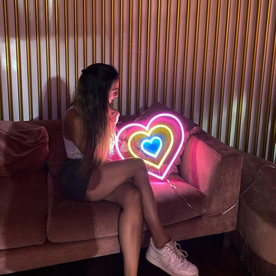 corazones infinitos Neon LED
