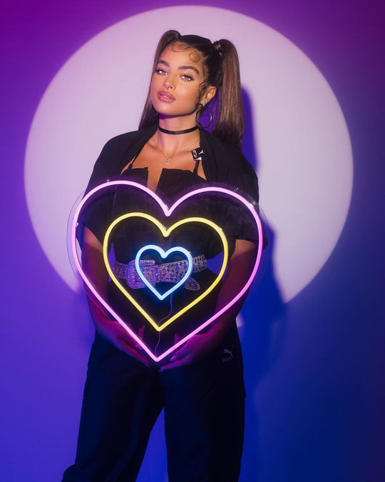 corazones infinitos Neon LED 