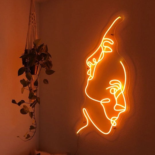 Two face Neon Sign 