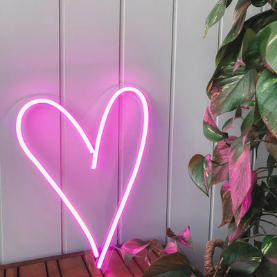 Signe néon LED "Coeur - Heart"