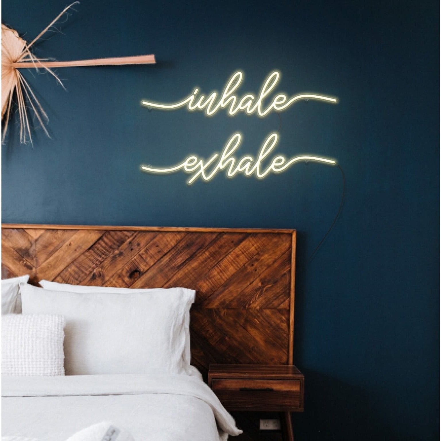 Inhale Exhale Néon Personnalisé | Enseigne LED Au Rabat – MyNeonClub