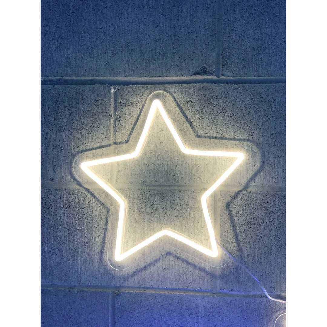 Letrero de neón LED "Estrella-Estrella" 