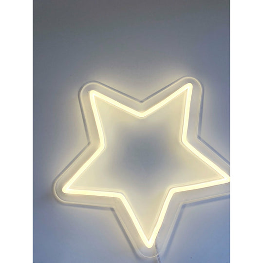 Letrero de neón LED "Estrella-Estrella" 