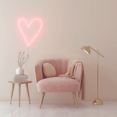 Signe néon LED "Coeur - Heart"
