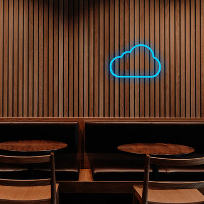 Signe néon LED "Nuage-Cloud"