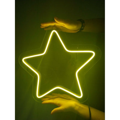 Letrero de neón LED "Estrella-Estrella"