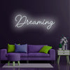 Dreaming neon sign