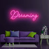 Dreaming neon sign