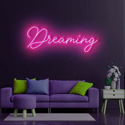 Dreaming neon sign