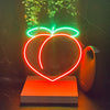 "Peach" LED neon sign