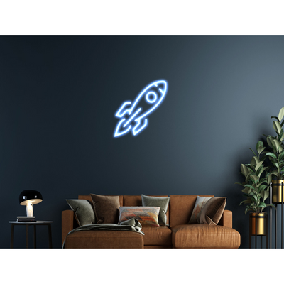 Rocket Ship Neon Light