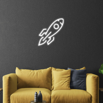 Rocket Ship Neon Light
