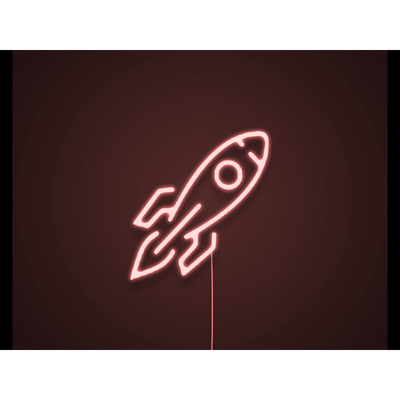 Rocket Ship Neon Light